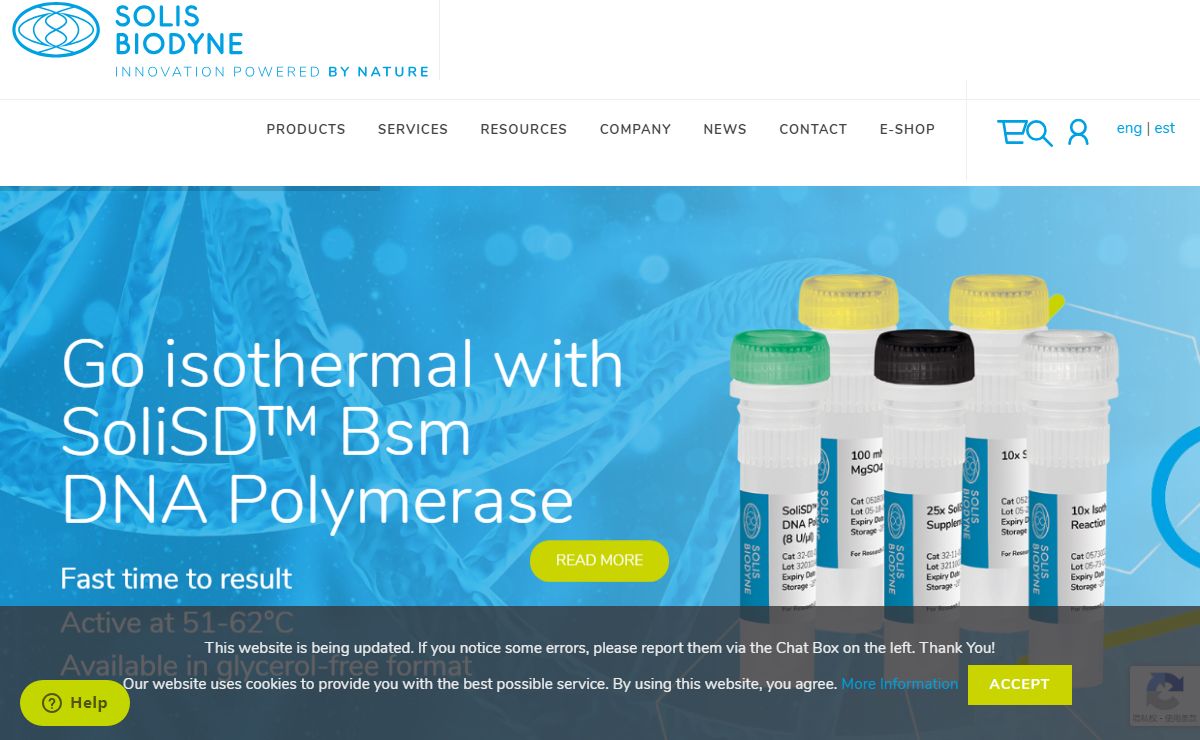 Solis BioDyne | Life Science Reagents | Personal service