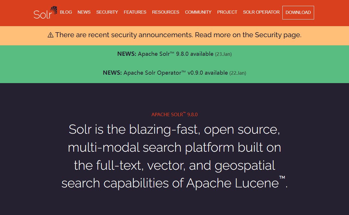 Welcome to Apache Solr - Apache Solr