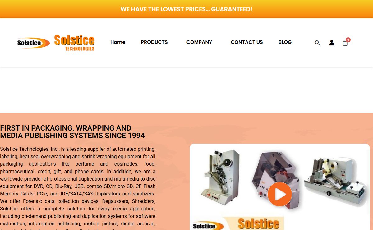 Labeling, Wrapping & Packaging Machine Supplier | Low Prices