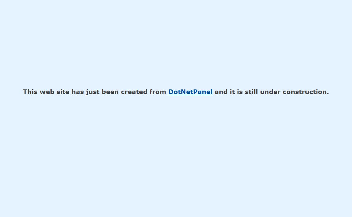 The web site is under construction
