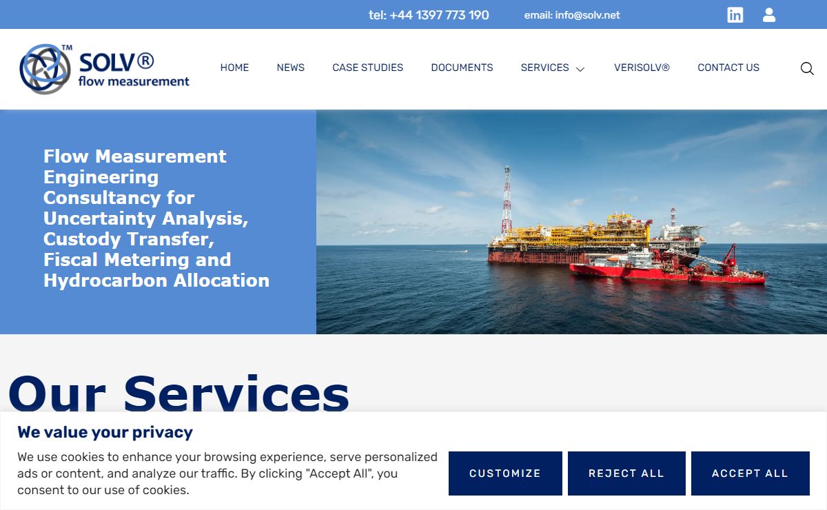 SOLV ® | Flow Measurement - Oil Gas Engineering Consultancy