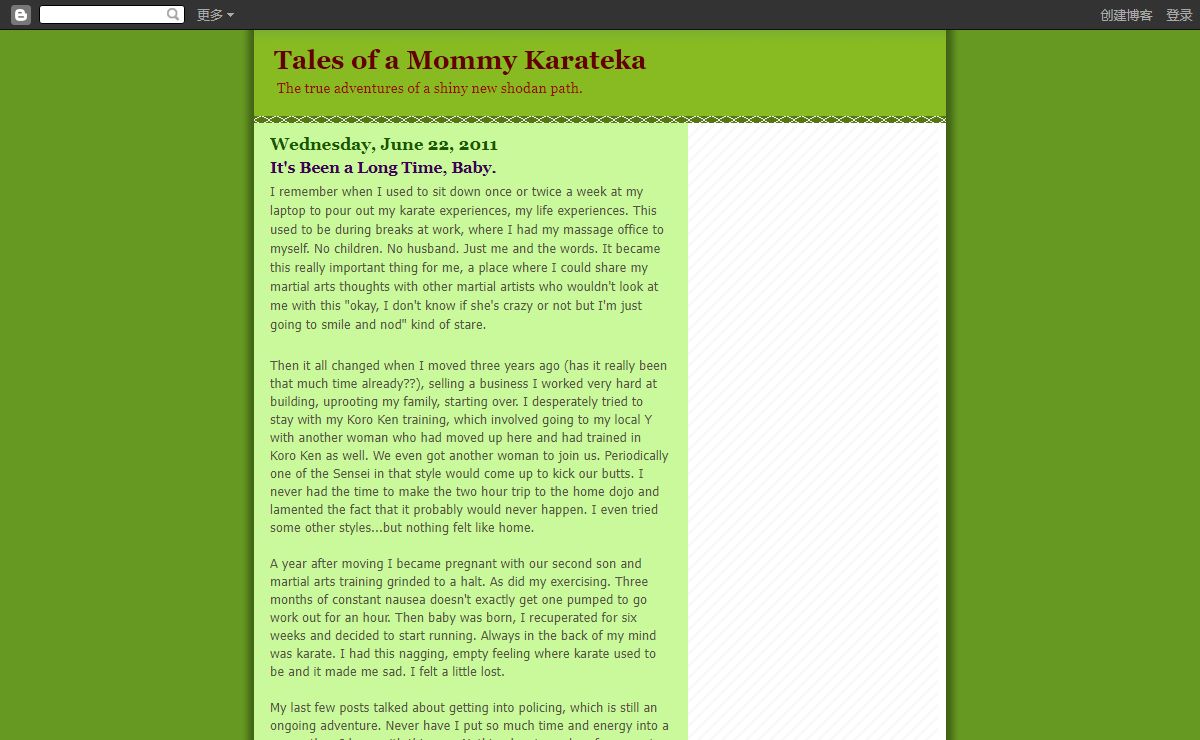 Tales of a Mommy Karateka