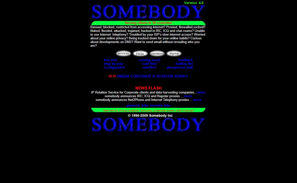 Somebody Inc Proxy Servers and Proxy