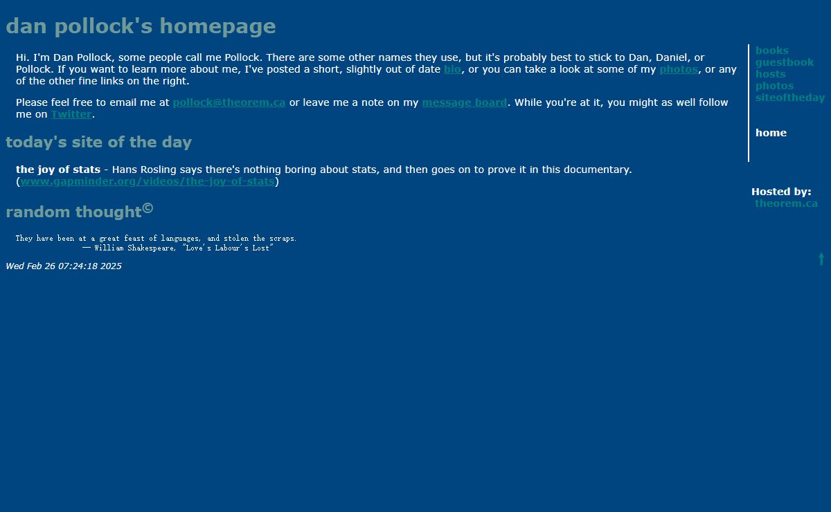 Dan Pollock's Homepage