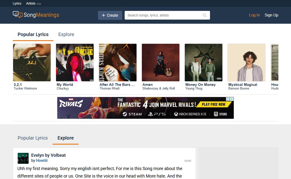 SongMeanings | Song Lyrics, Meanings & Discussion
