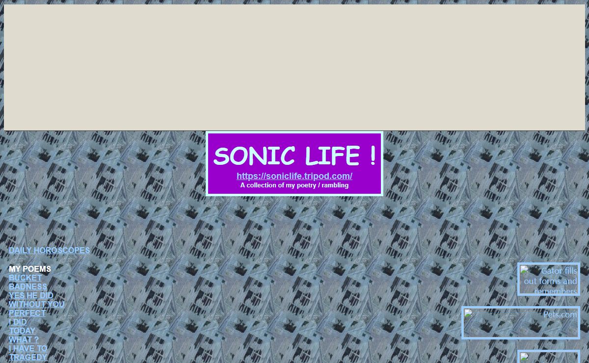 SONIC LIFE - POEMS AND MORE