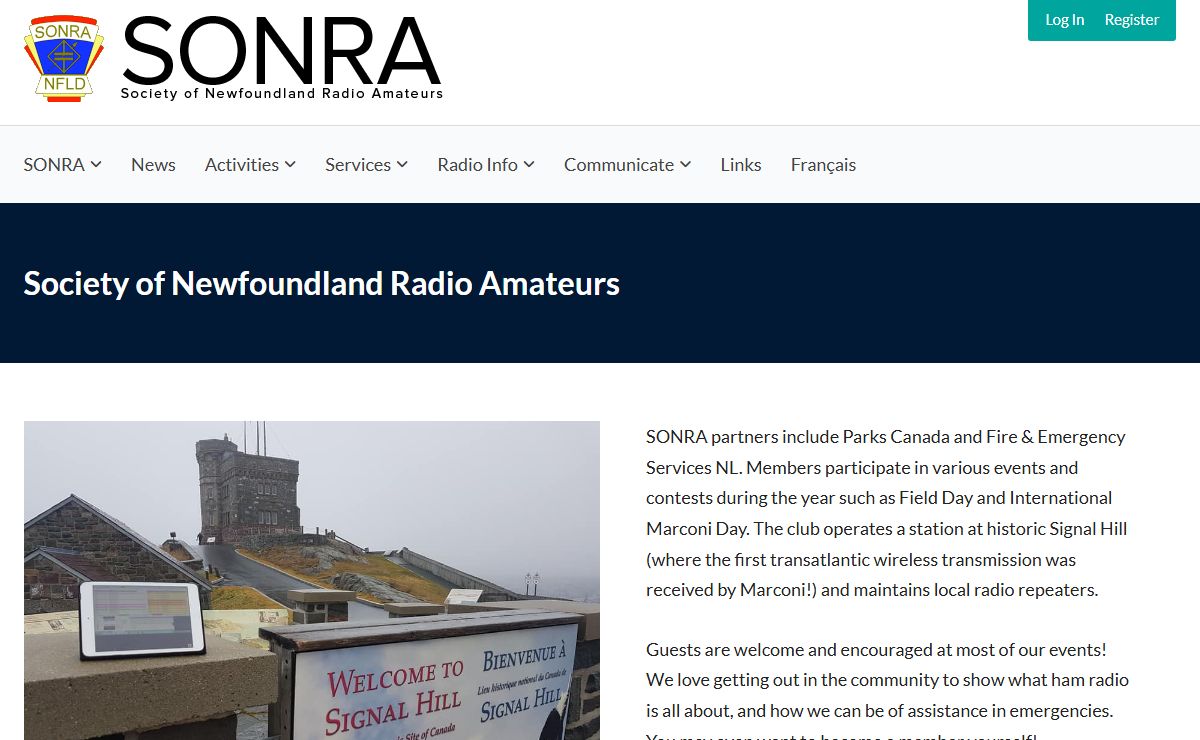 Society of Newfoundland Radio Amateurs - Society of Newfoundland Radio Amateurs