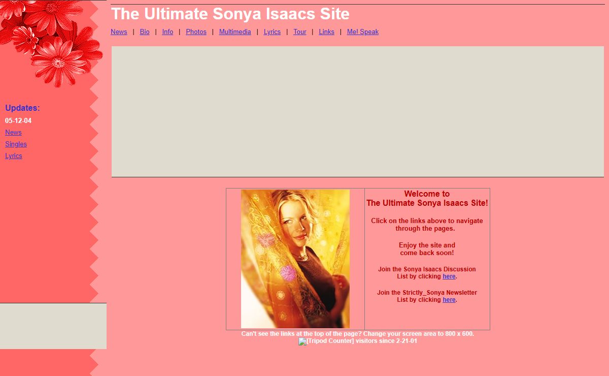 The Ultimate Sonya Isaacs Site