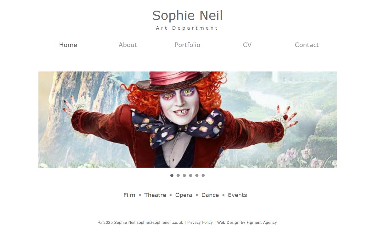 Home - Sophie Neil | Scenographer