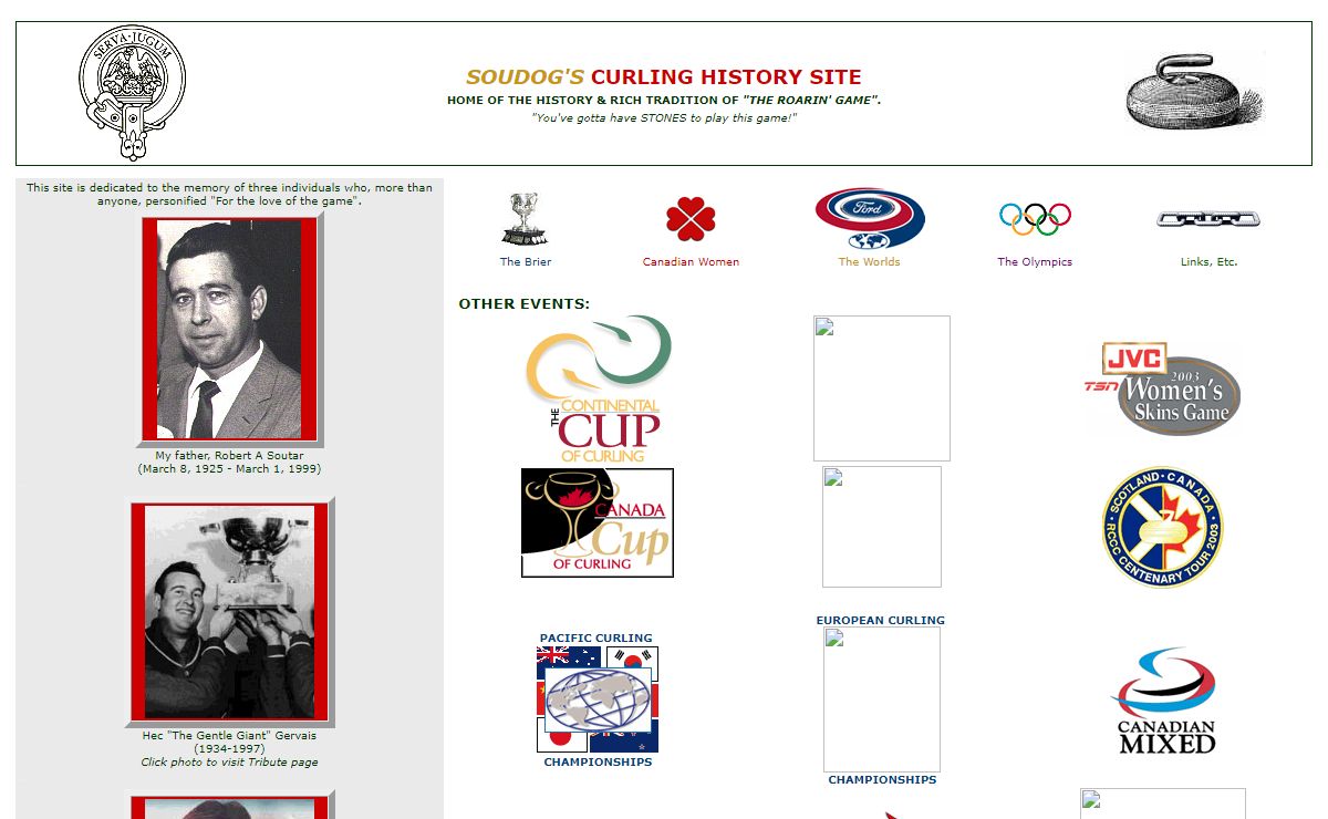 Soudog's Curling History Site