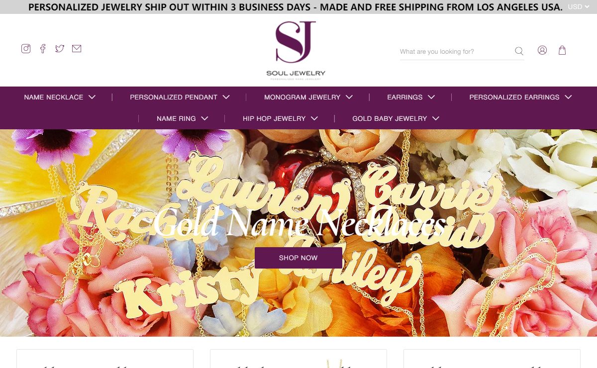 Monogram Necklaces, Personalized Name Jewelry Customize Earrings Rings