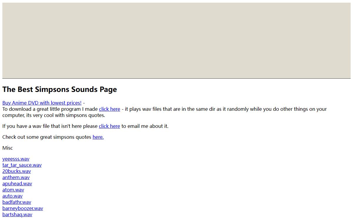 The Best Simpsons Sounds Page