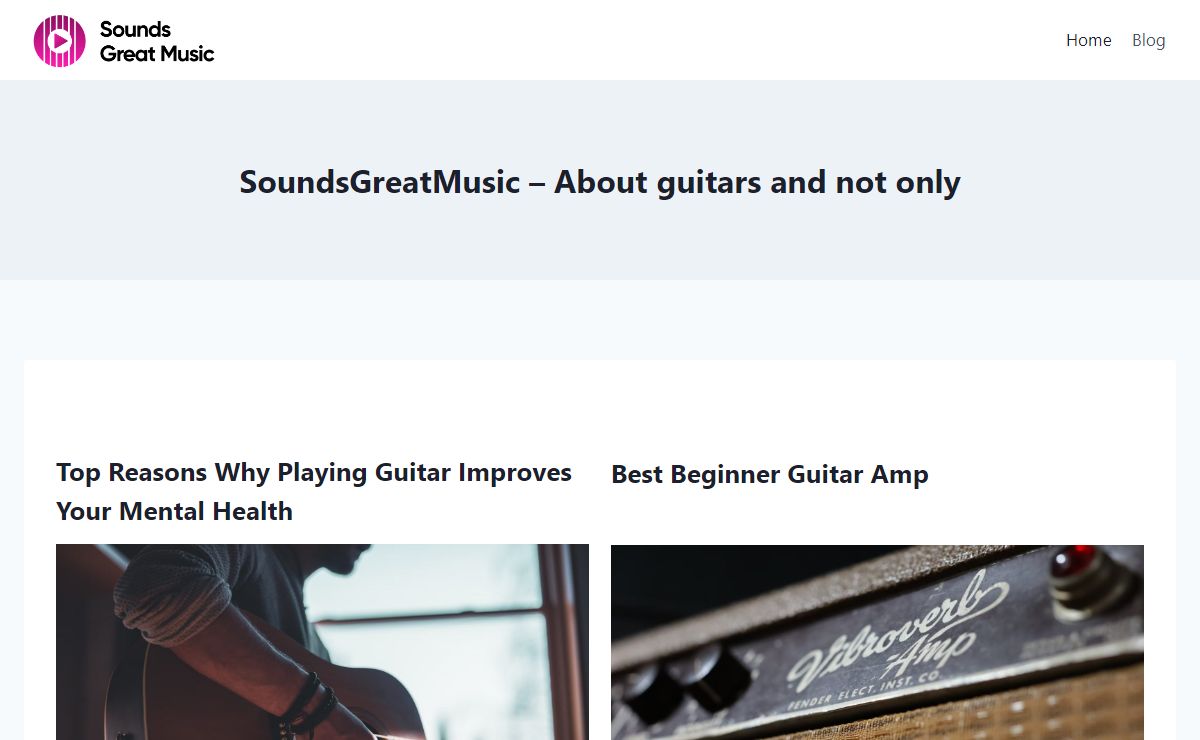 SoundsGreatMusic - SoundsGreatMusic - About guitars and not only