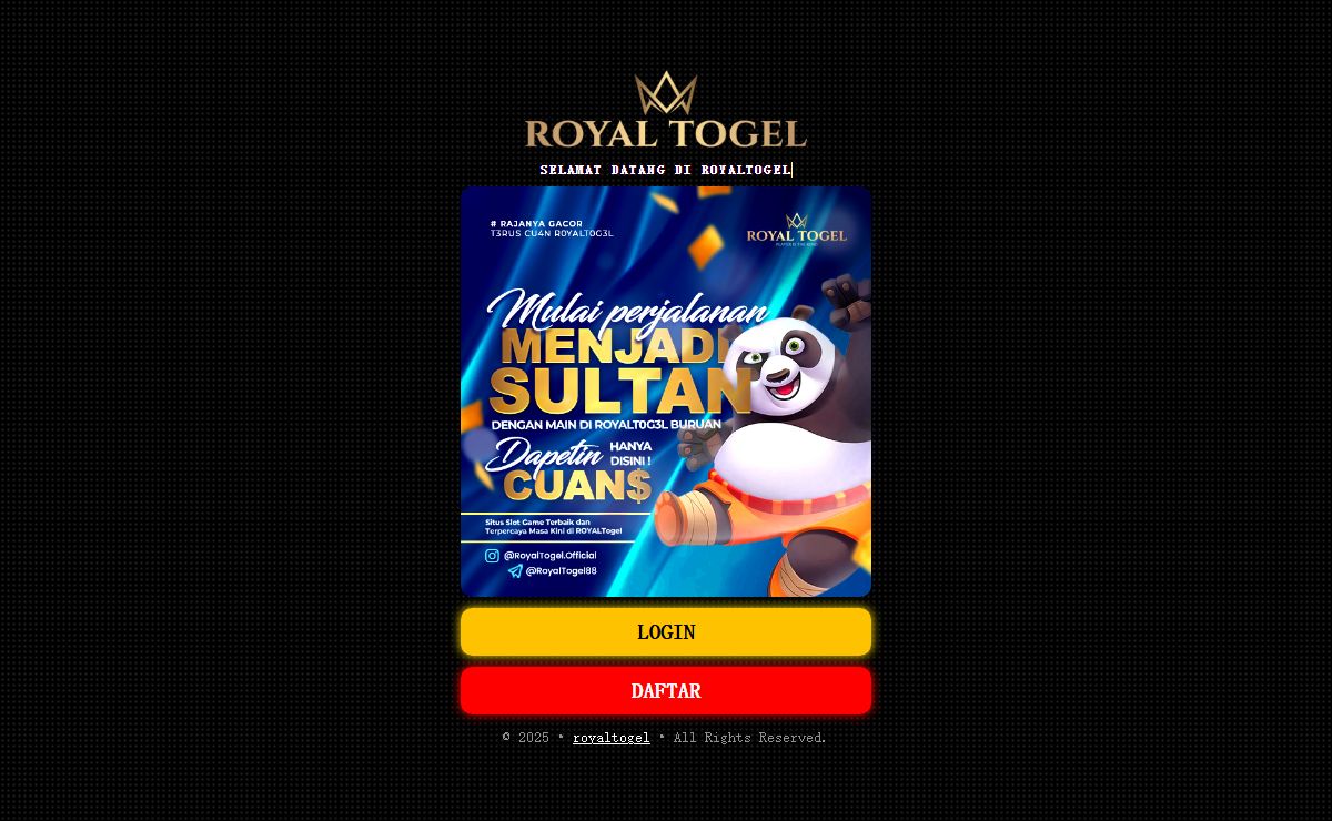 ROYALTOGEL : LOGIN ROYAL TOGEL & DAFTAR ROYALTOGEL