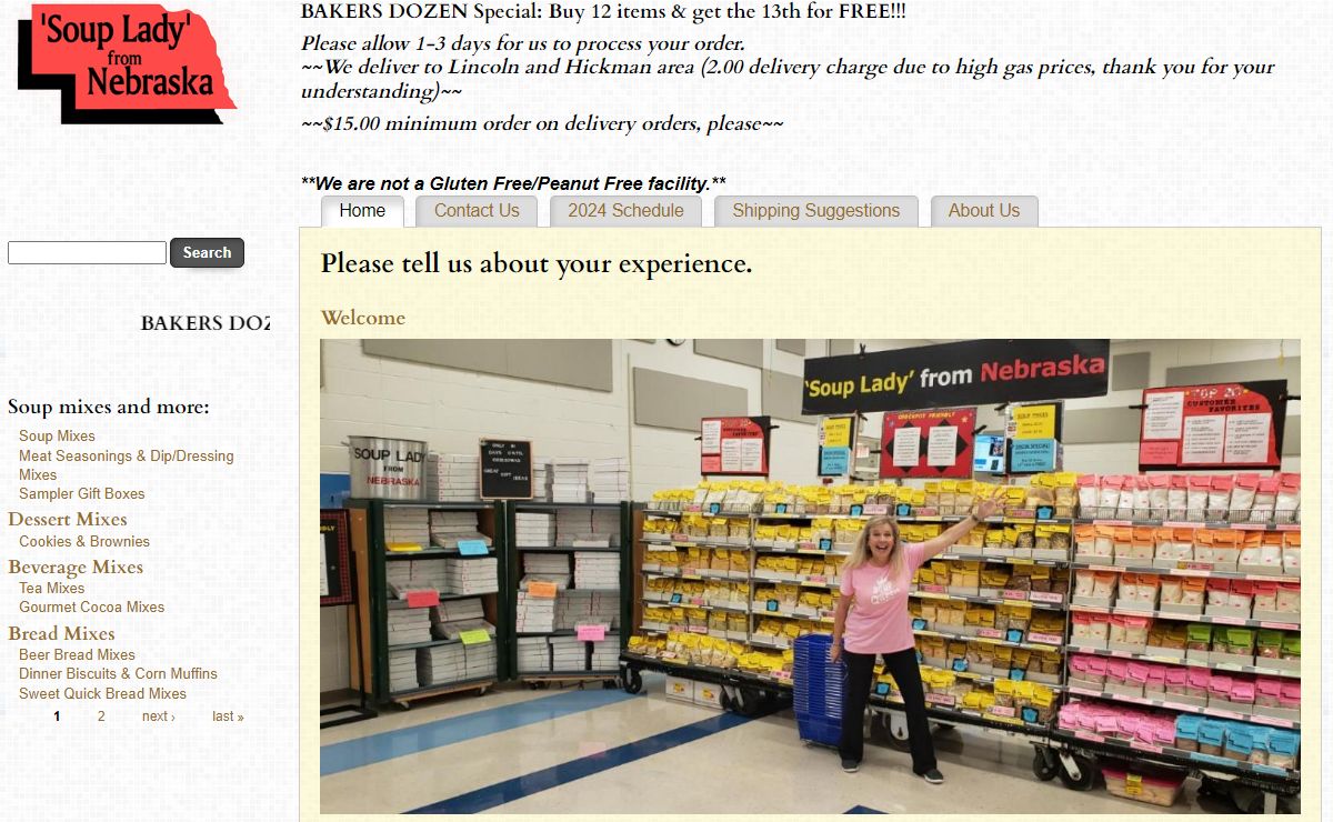 | Soup Lady from Nebraska | Soup Mixes and Gifts | aka Harlan Herbs & HomeMades | Hickman, NE