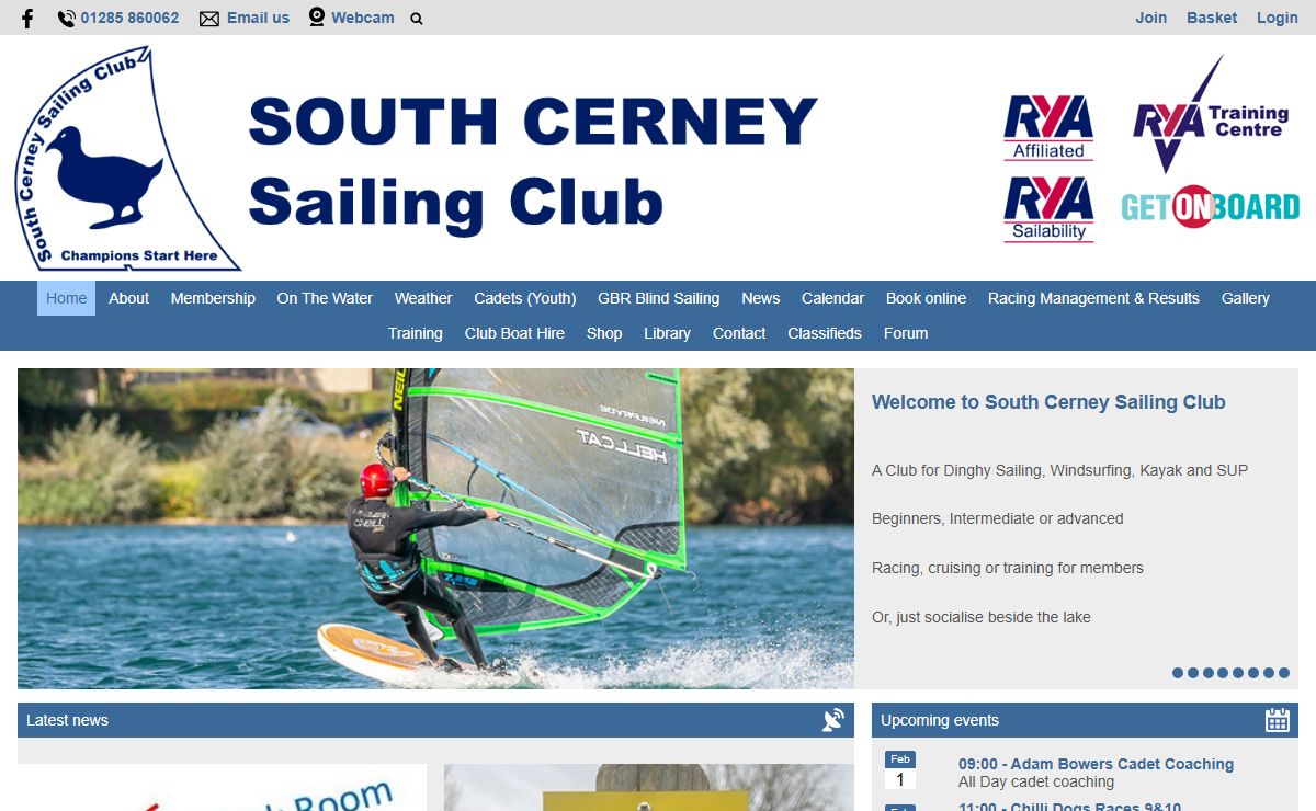 Home : South Cerney Sailing Club