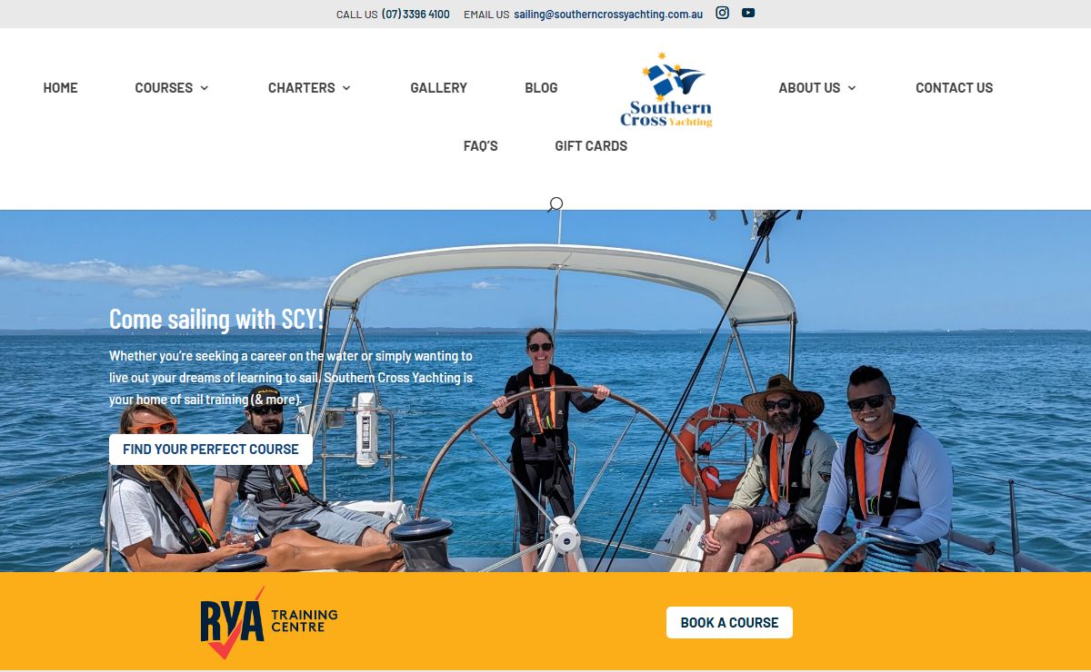 Sailing Lessons - RYA Training Centre | Southern Cross Yachting