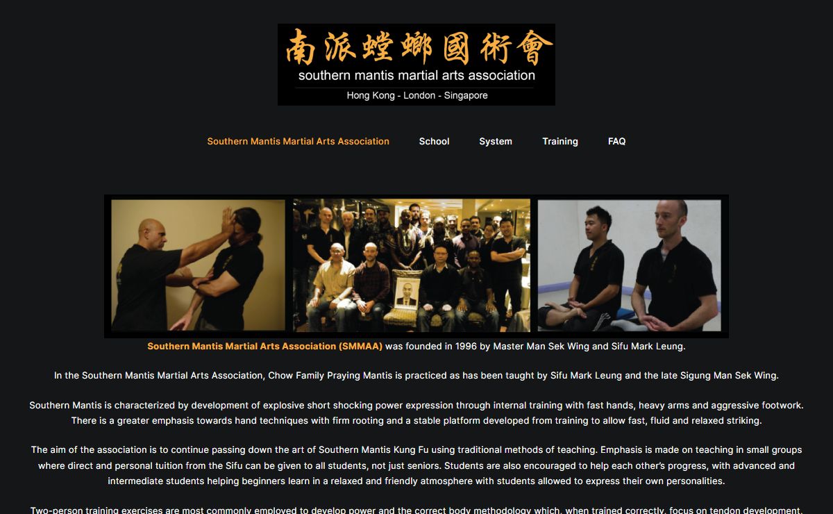 Southern Mantis Martial Arts Association – Just another WordPress site
