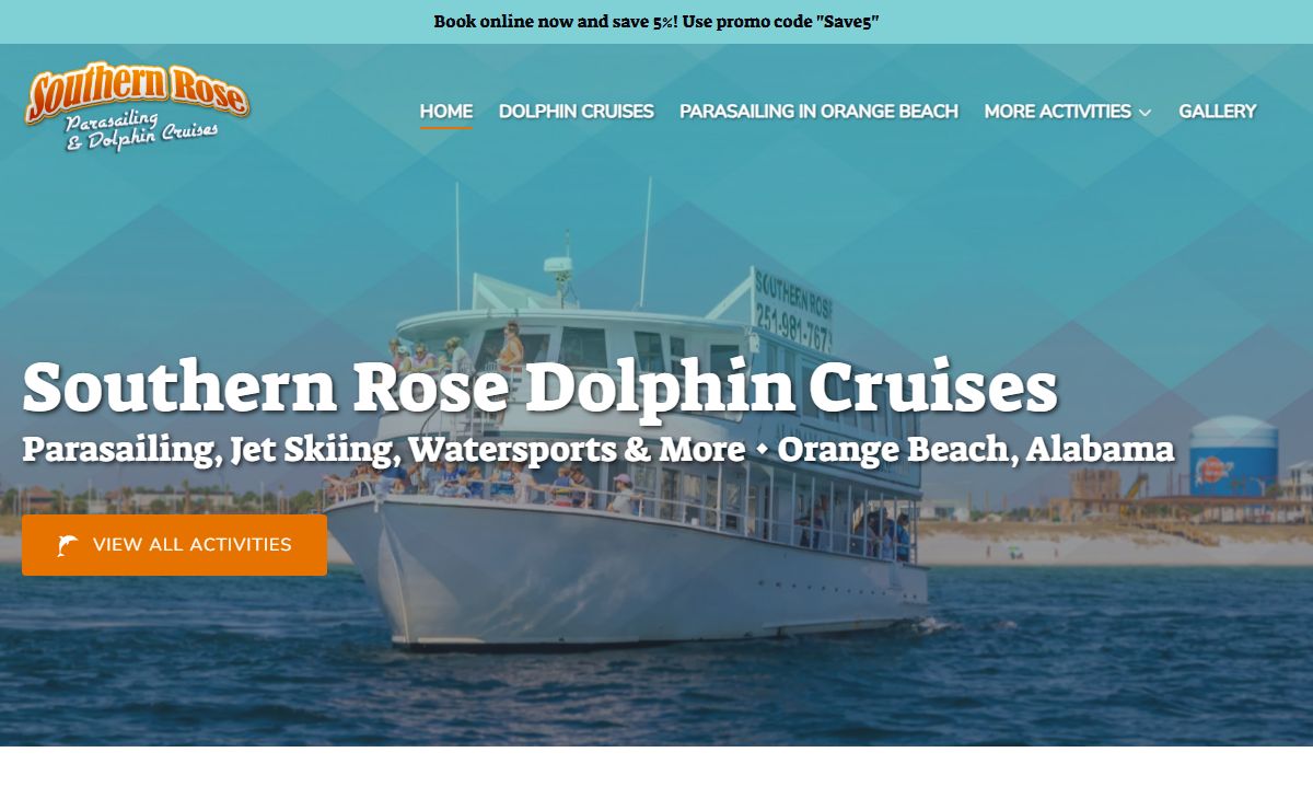 Southern Rose Parasailing & Dolphin Cruises | Orange Beach, AL