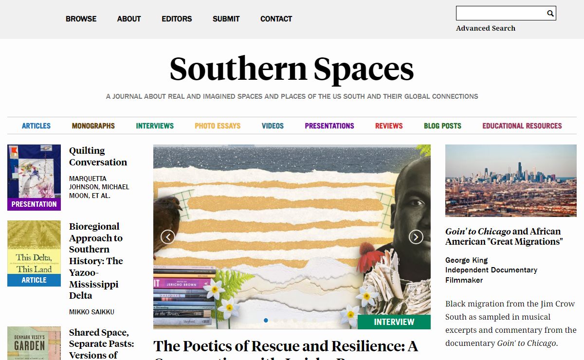 Southern Spaces - A journal about real and imagined spaces and places of the US South and their global connections