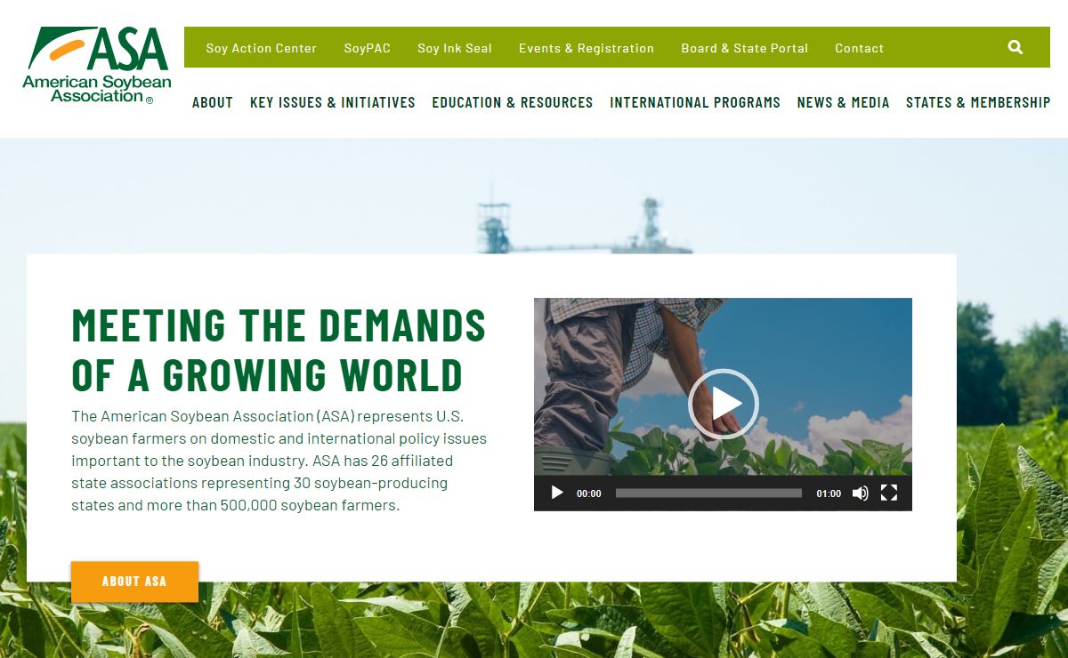 American Soybean Association - Meeting Agricultural Needs Globally