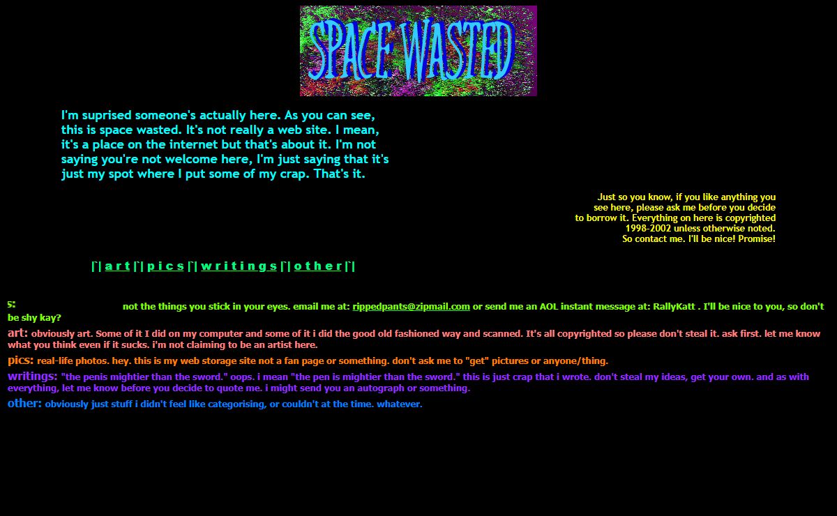 *this is SPACE WASTED*