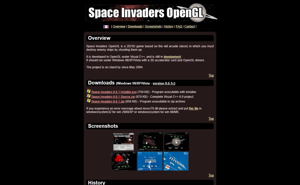 SPACE INVADERS OPENGL - A cloned game in OpenGL