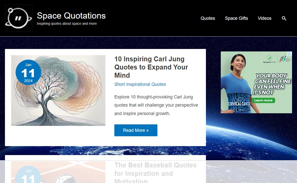 Space Quotations - Inspiring quotes about space and more