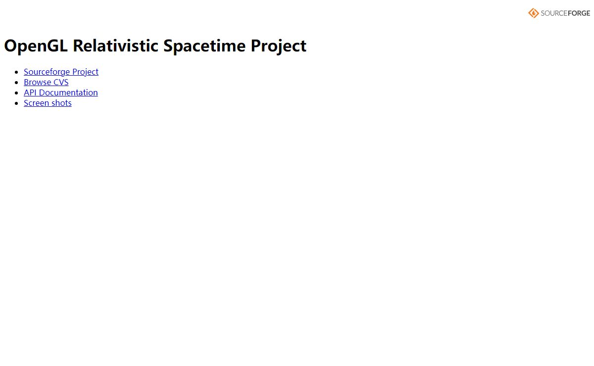 OpenGL Relativistic Spacetime Project
