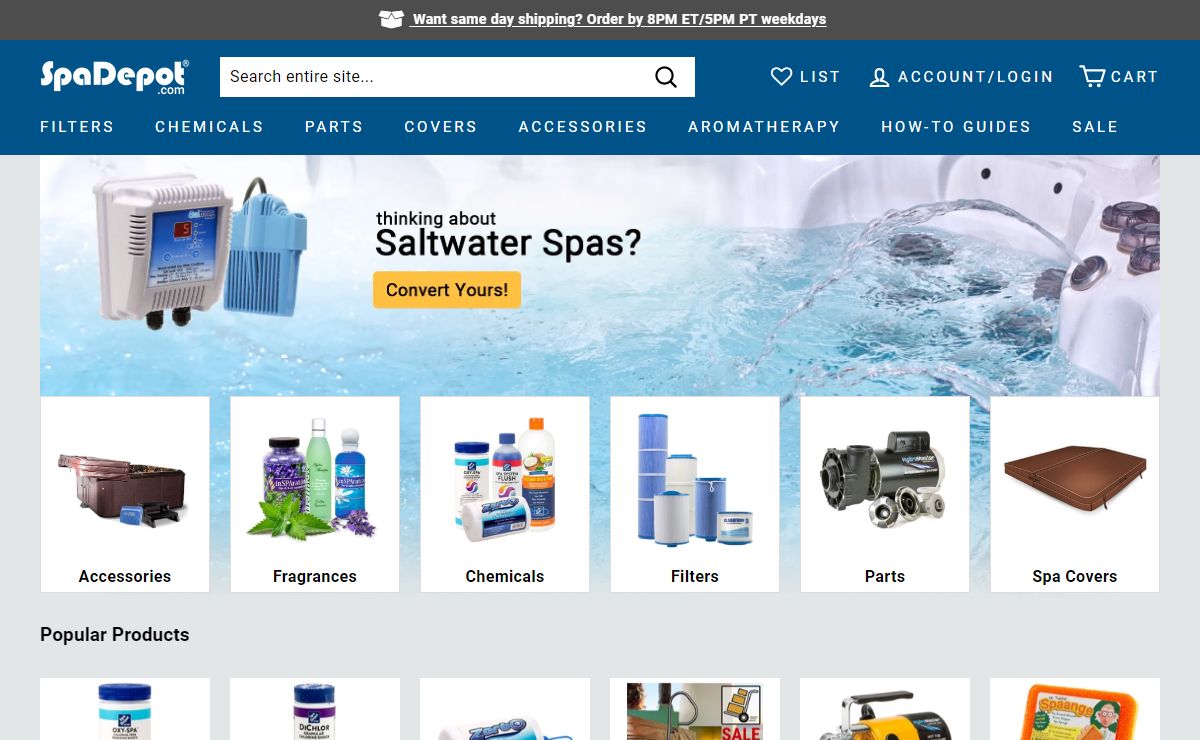 SpaDepot.com | America's Favorite Hot Tub Supply Store