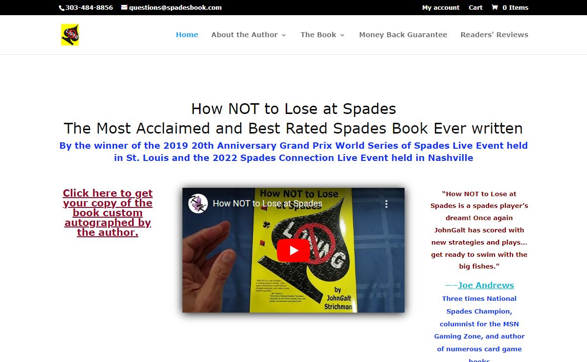 Home - How Not to Lose at Spades