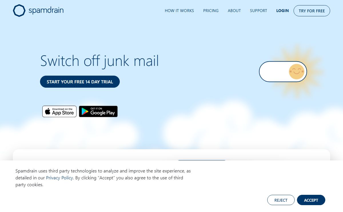 Stop SPAM and Junk mail with Spamdrain antispam