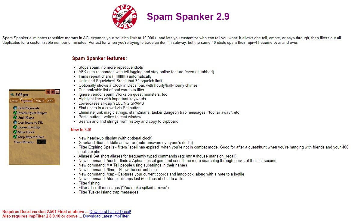 Spam Spanker Homepage