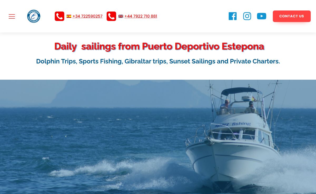 Spanish Mediterranean - Sports Fishing, Dolphin & Gibraltar trips: Estepona