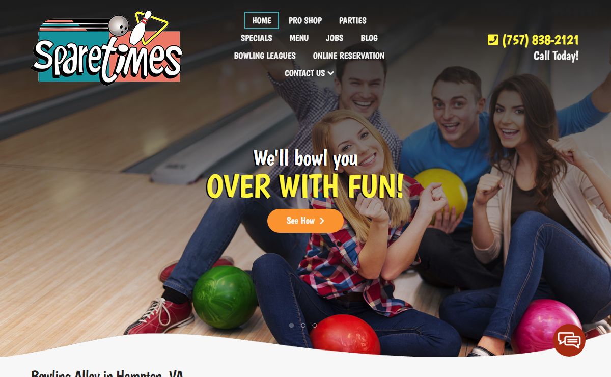 Sparetimes - Bowling Alley in Hampton, VA