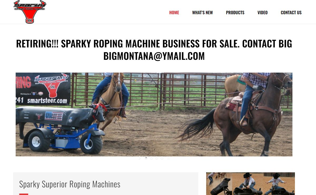 Home - Sparky Superior Roping Machines