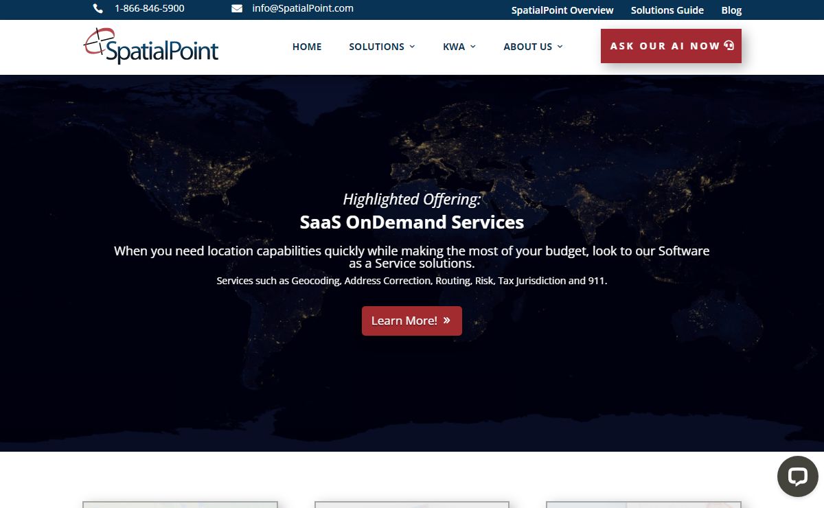 SpatialPoint | Web mapping and web GIS technology experts