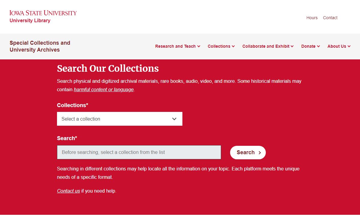 Special Collections and University Archives