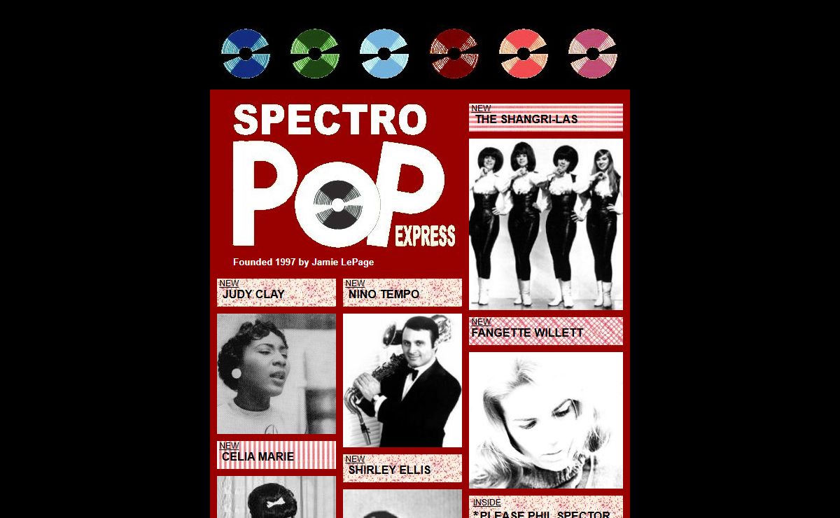 Spectropop! The website about Phil Spector, Wall of Sound, Brill Building, Girl Groups, West Coast
