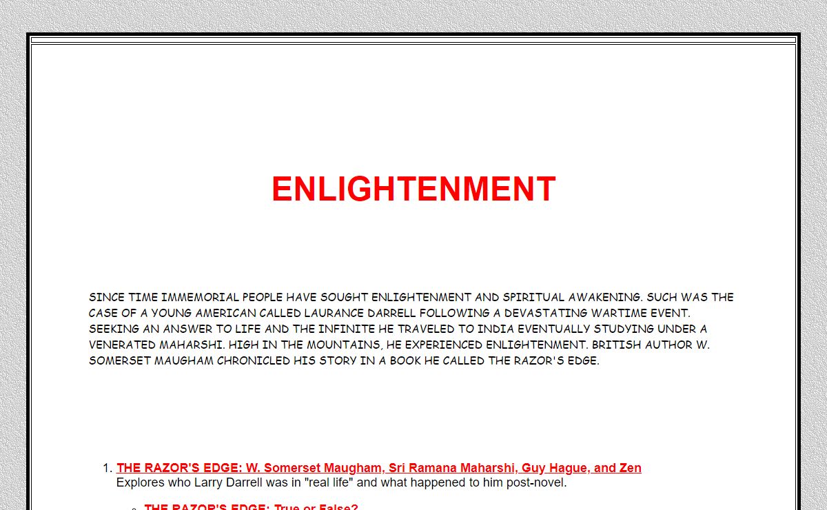 ENLIGHTENMENT