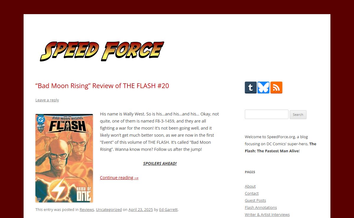 Speed Force - Tracking the Flash - the Fastest Man Alive