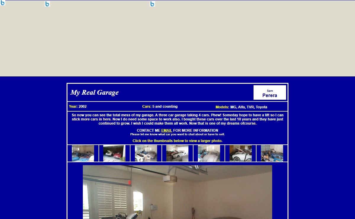 Sam Perera's Garage Page