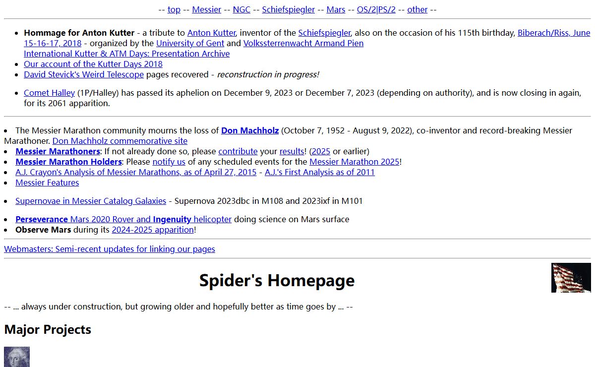Spider's Homepage