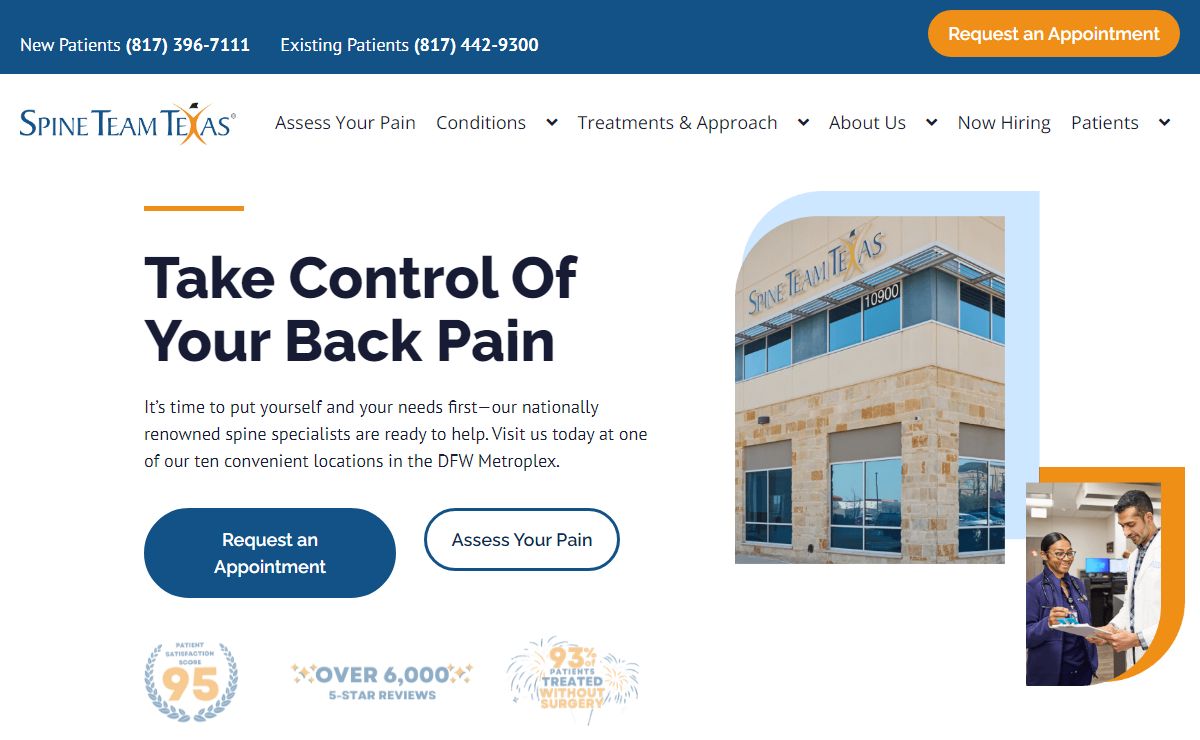 Spine Team Texas | Take Control of Your Back & Neck Pain