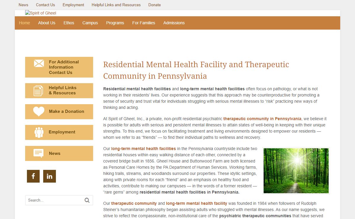 Therapeutic Community - Residential Mental Health Facilities - Long-Term Treatment for Mental Illness - Spirit of Gheel Therapeutic Community