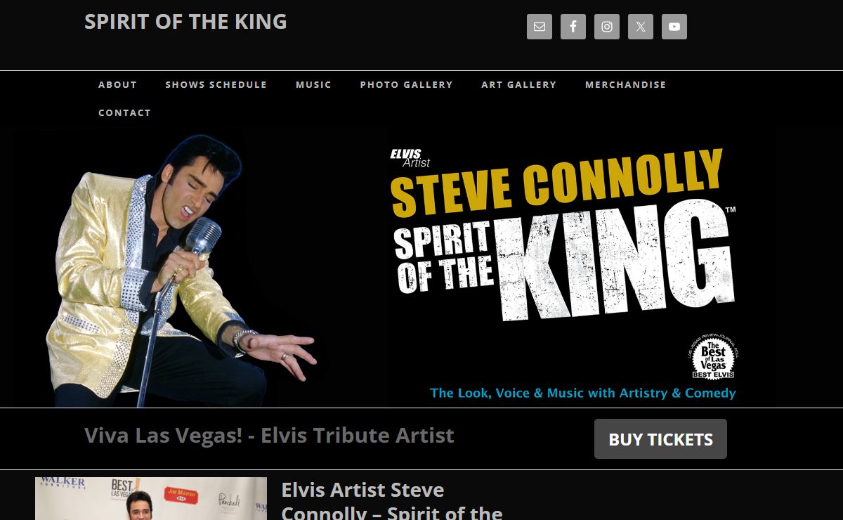Spirit of the King – Steve Connolly, the Best Elvis Impersonator in Las Vegas — Viva Las Vegas! – Elvis Tribute Artist