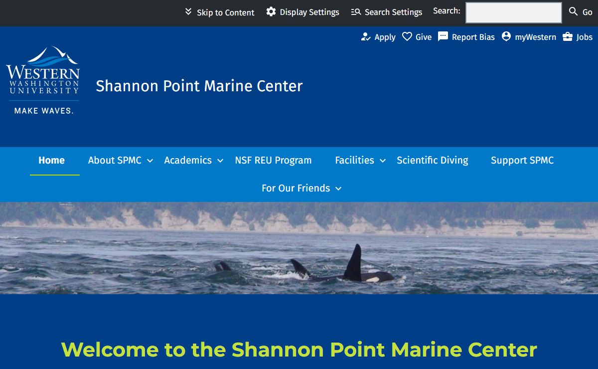 Home | Shannon Point Marine Center | Western Washington University