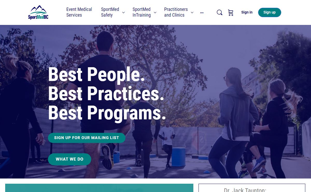 SportMedBC - Best People. Best Practices. Best Programs.