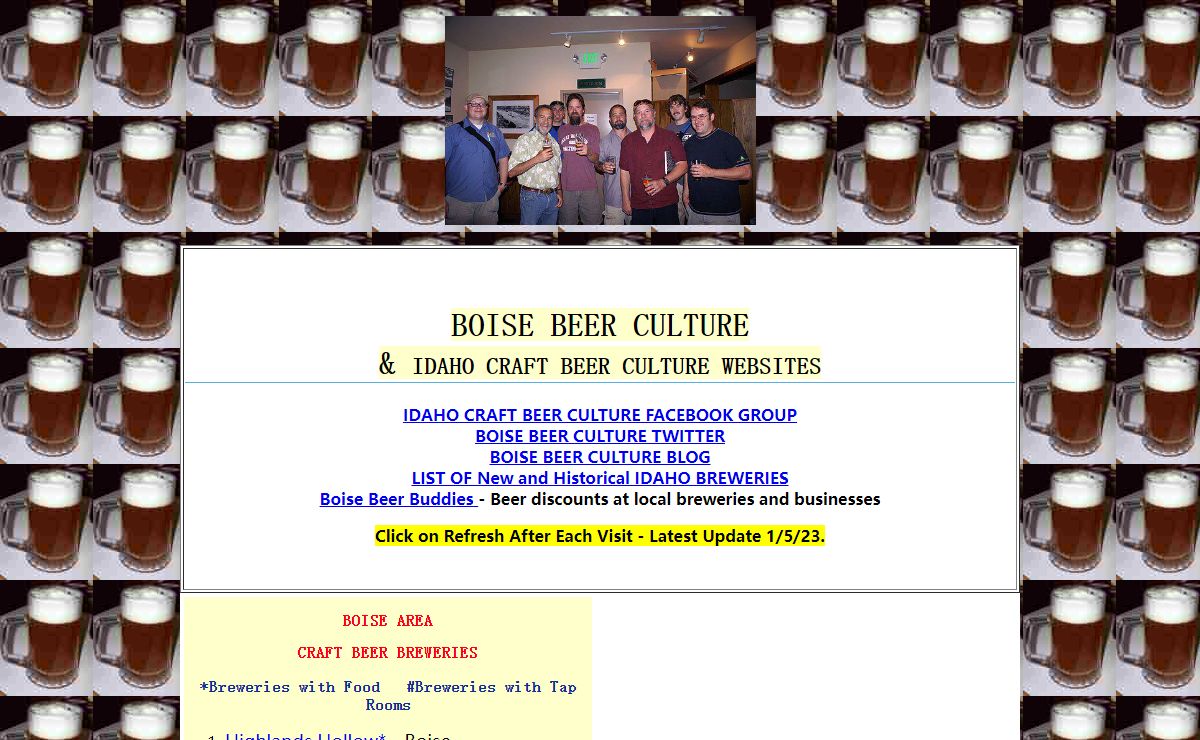 BOISE BEER CULTURE AND IDAHO CRAFT BEER CULTURE