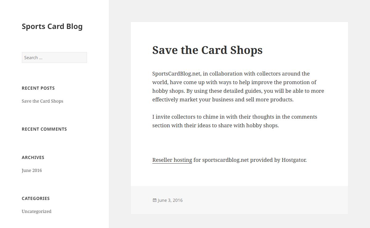 Sports Card Blog